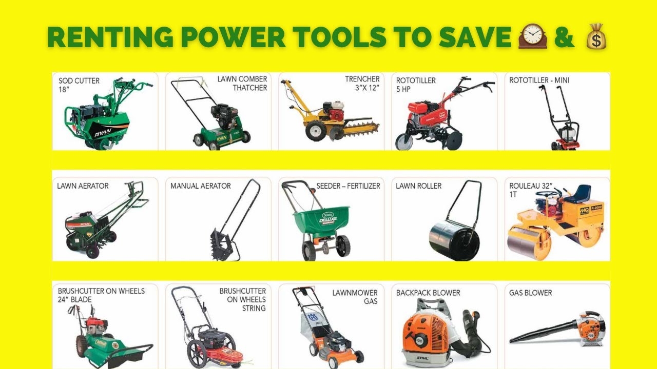 Transform Your Yard With Power Landscaping Tools From The TOOL RENTAL YARD YouTube