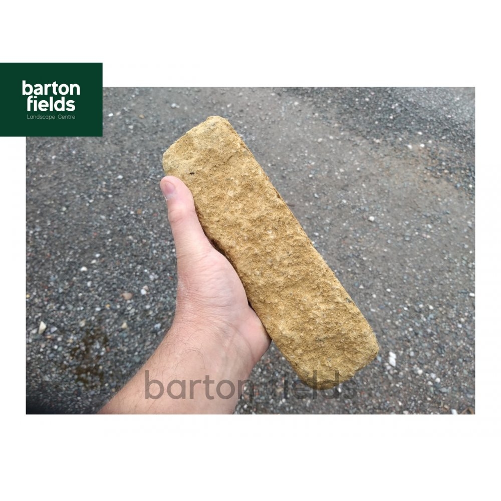 Tumbled Garden Walling Stone Cotswold Buff 229x100x65mm Pack 5m2 Walling Copings