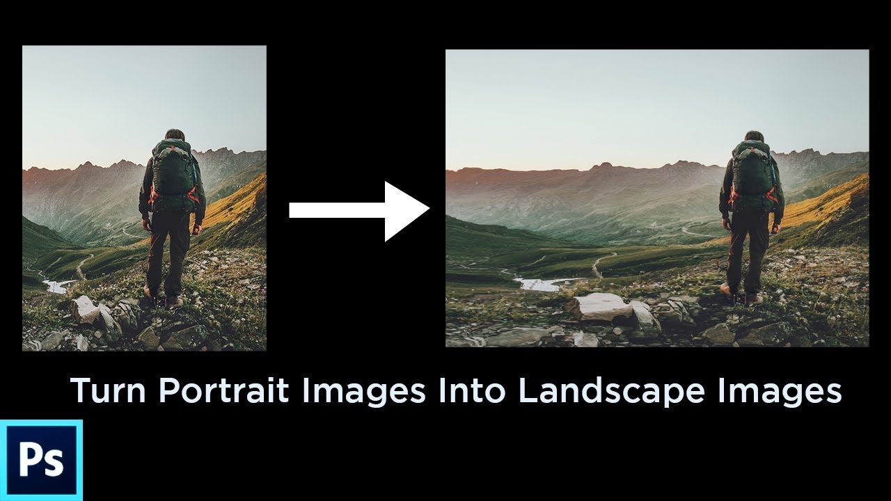 Turn Portrait Style Photos Into Landscape YouTube