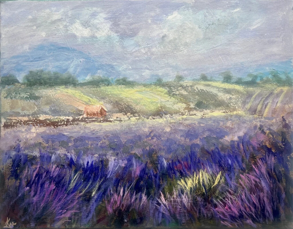 Tuscany Landscape Painting Floral Landscape Painting For Sale