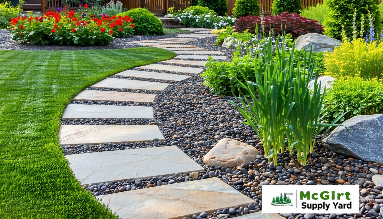 landscaping with river rock