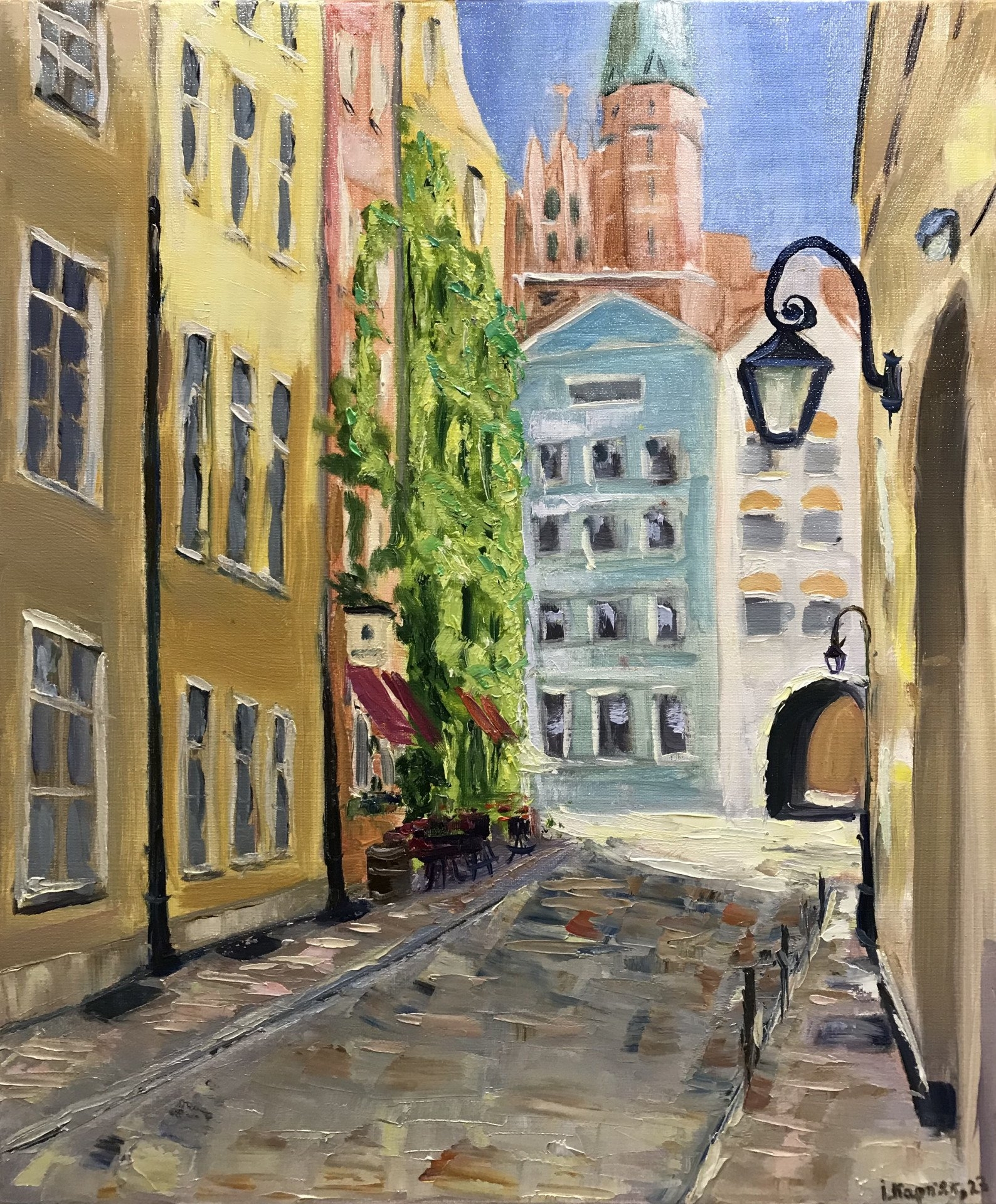 urban landscape painting