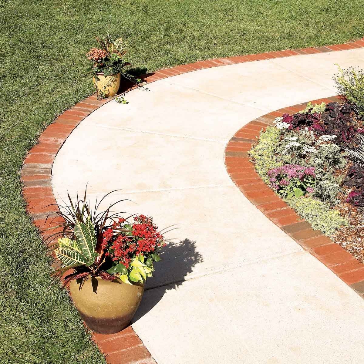 brick edge landscaping