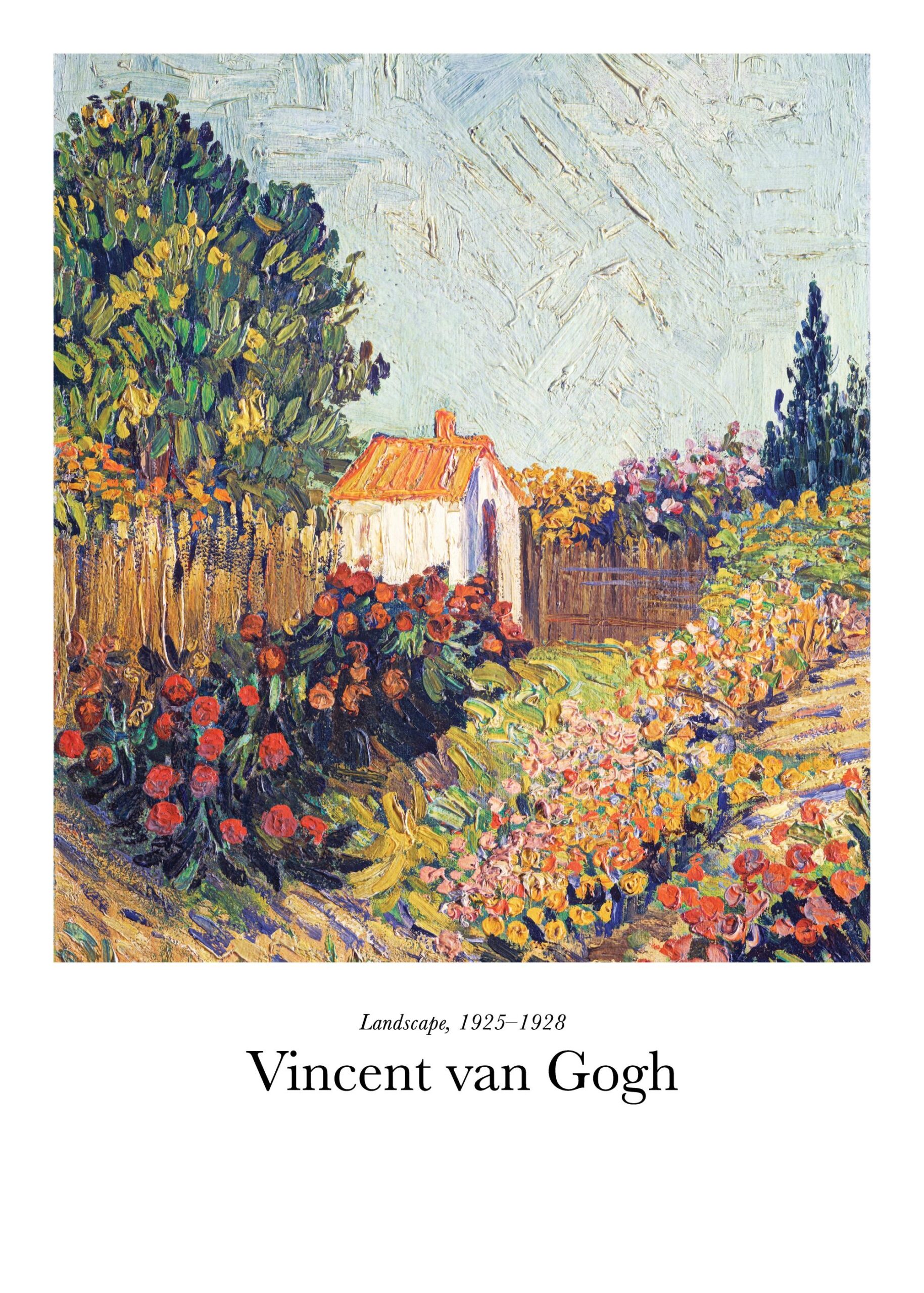Van Gogh Landscape Poster Van Gogh Flower Garden Desenio