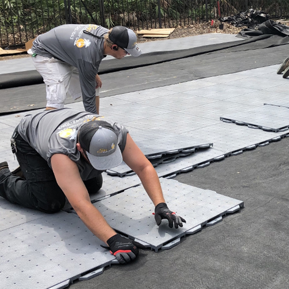 VersaCourt Outdoor Court Foundation Panel 1 25 Inch Alternative Base