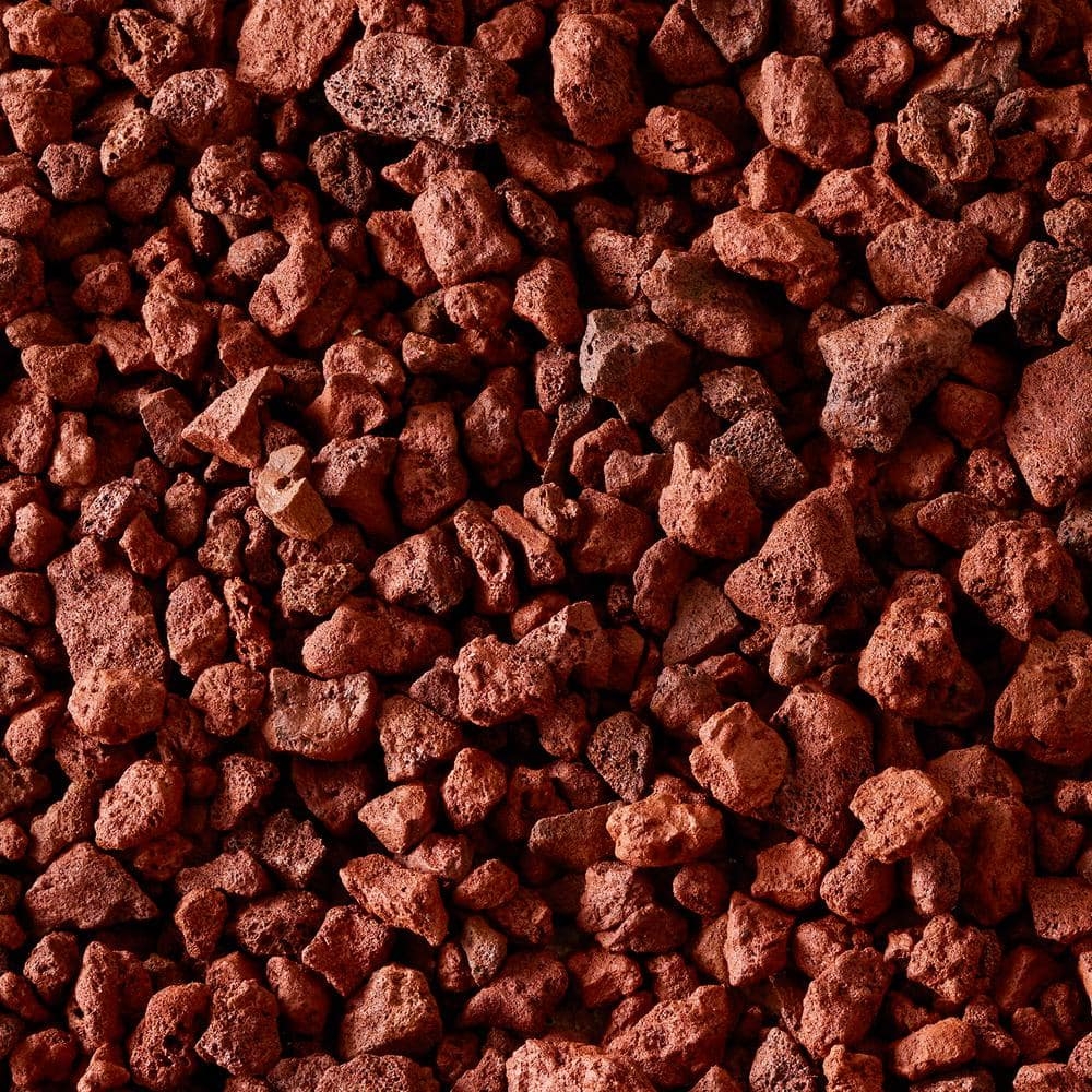 Vigoro 0 5 Cu Ft Bagged Decorative Stone Red Lava Landscape Rock 440897 The Home Depot