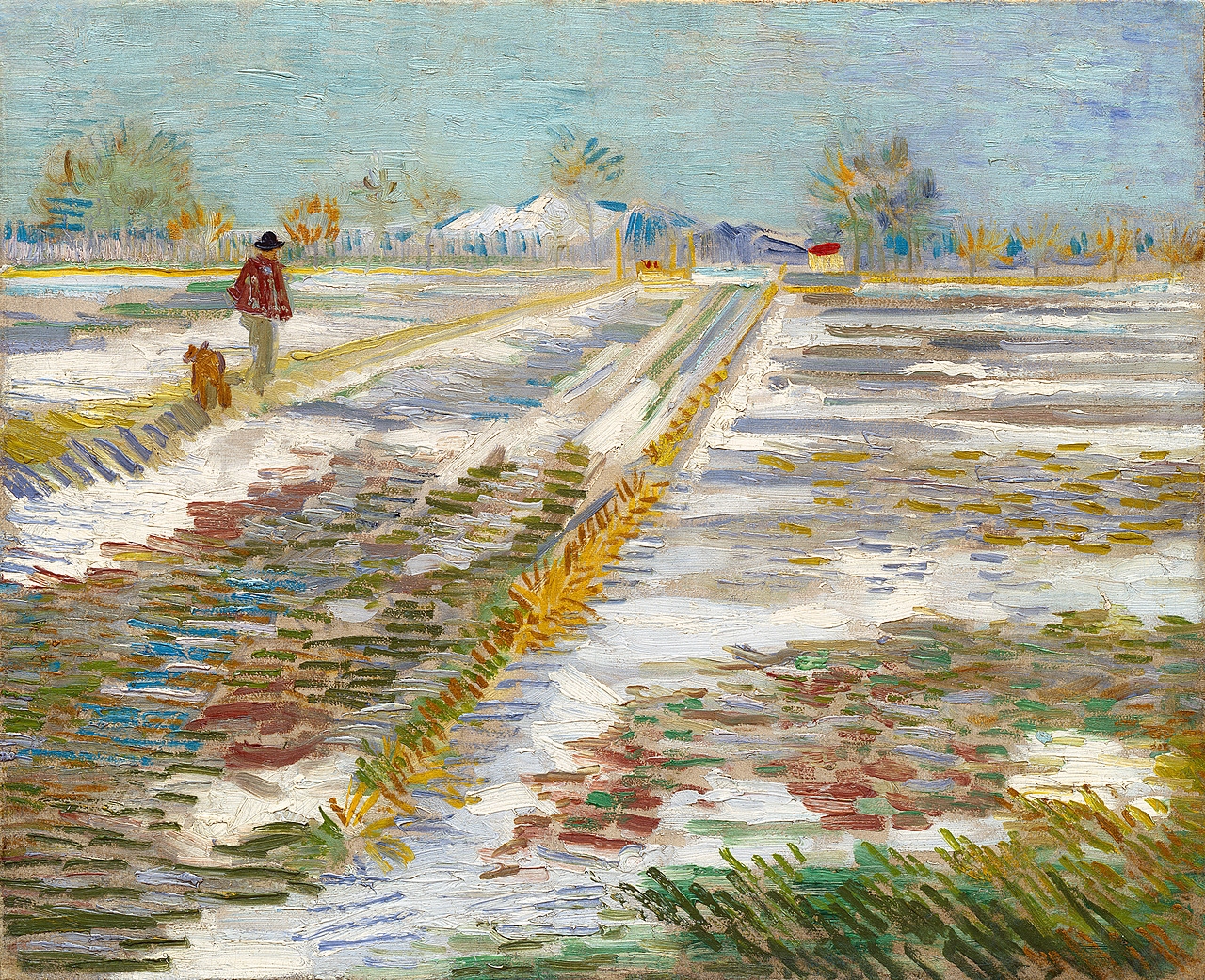 Vincent Van Gogh Landscape With Snow The Guggenheim Museums And Foundation