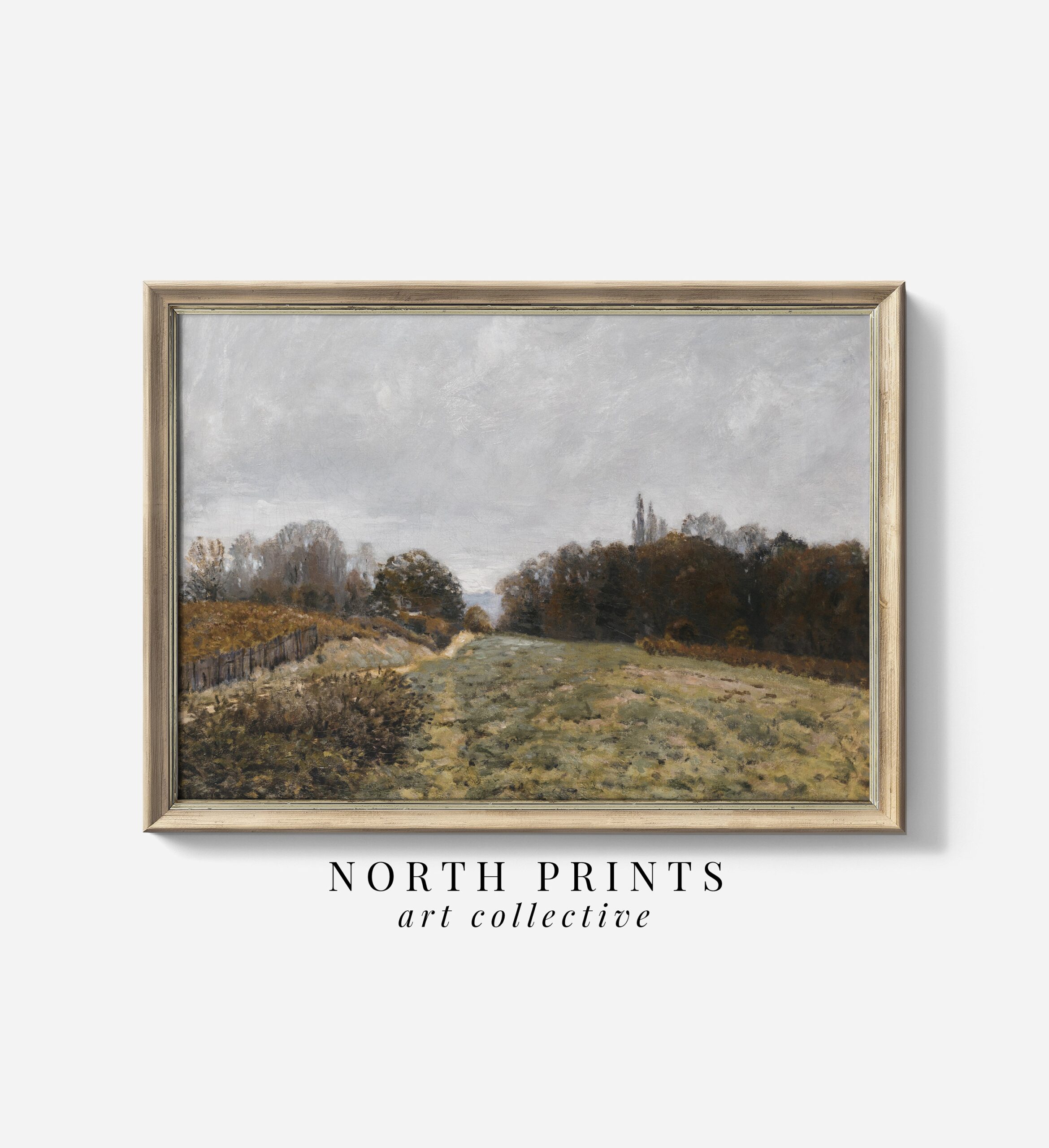 Vintage Fall Landscape Painting Wall Art PRINTABLE Rustic Fall Country Scenery Print Fine Art North Prints 6 79 Etsy