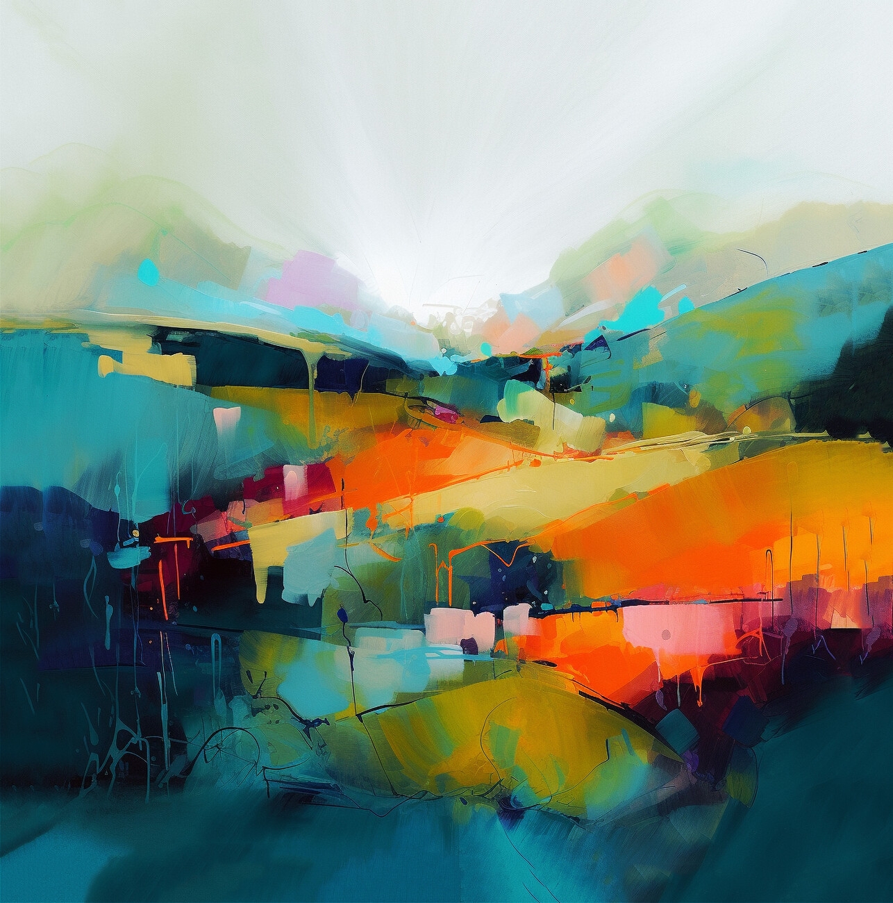 abstract landscape artwork