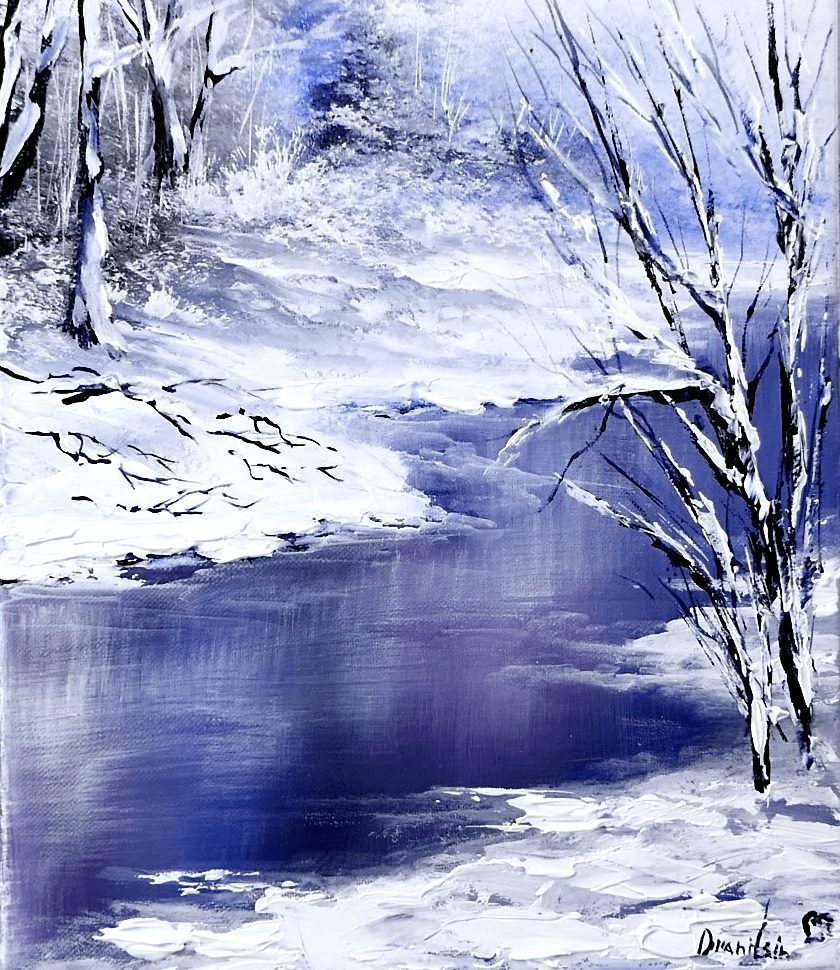Warm Winter Landscape UrArtStudio