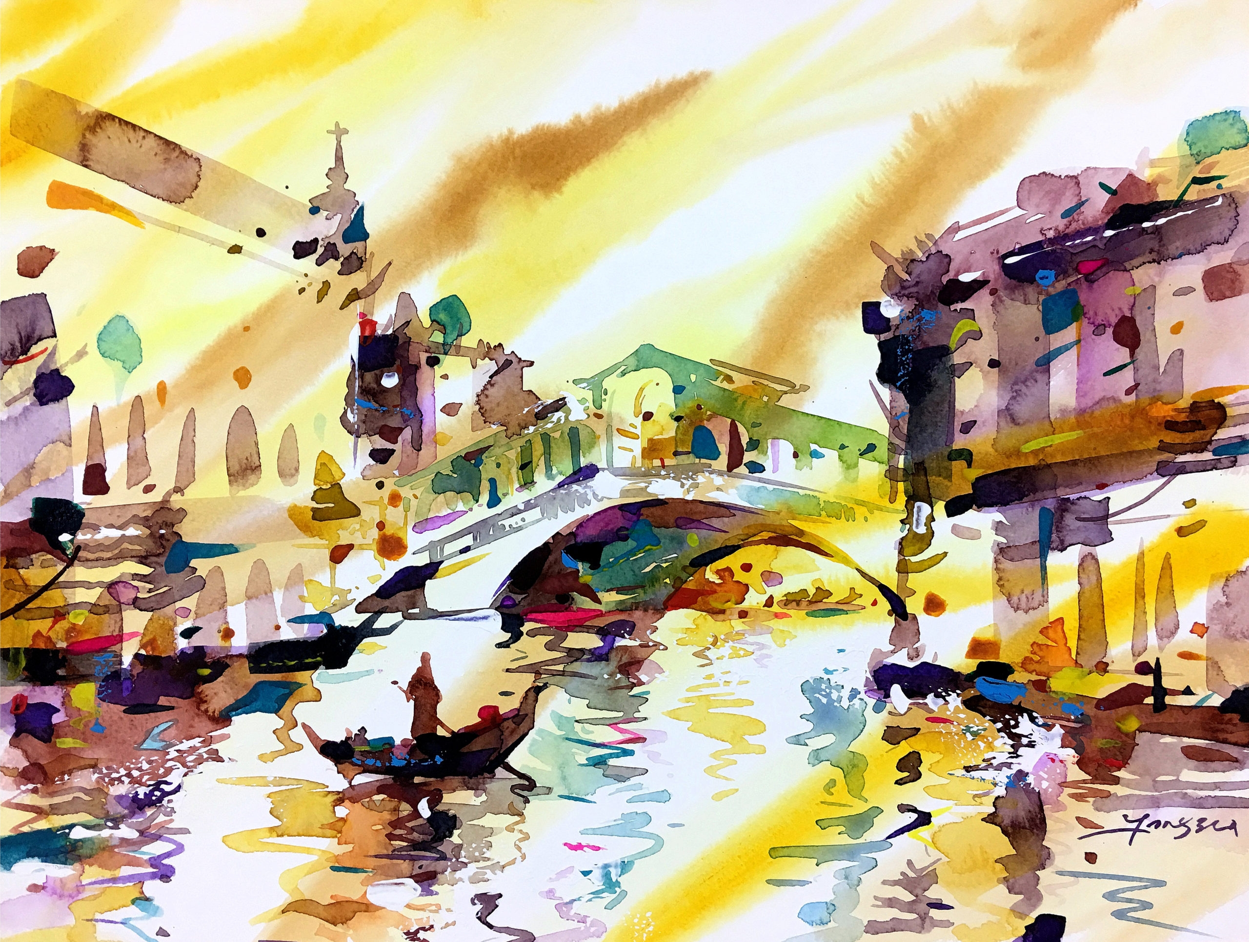 Watercolor Around The World American Watercolor