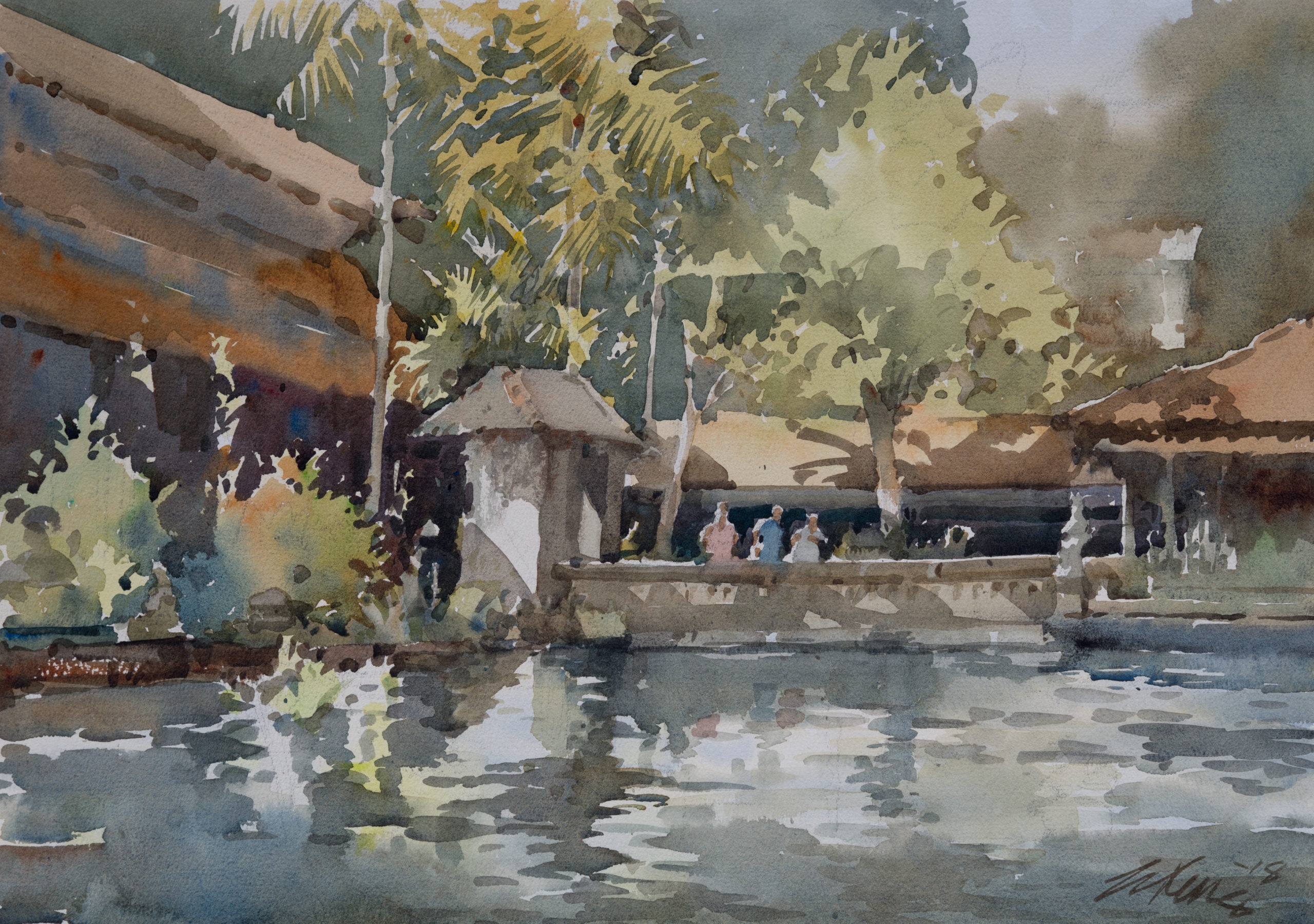 Watercolor Around The World American Watercolor