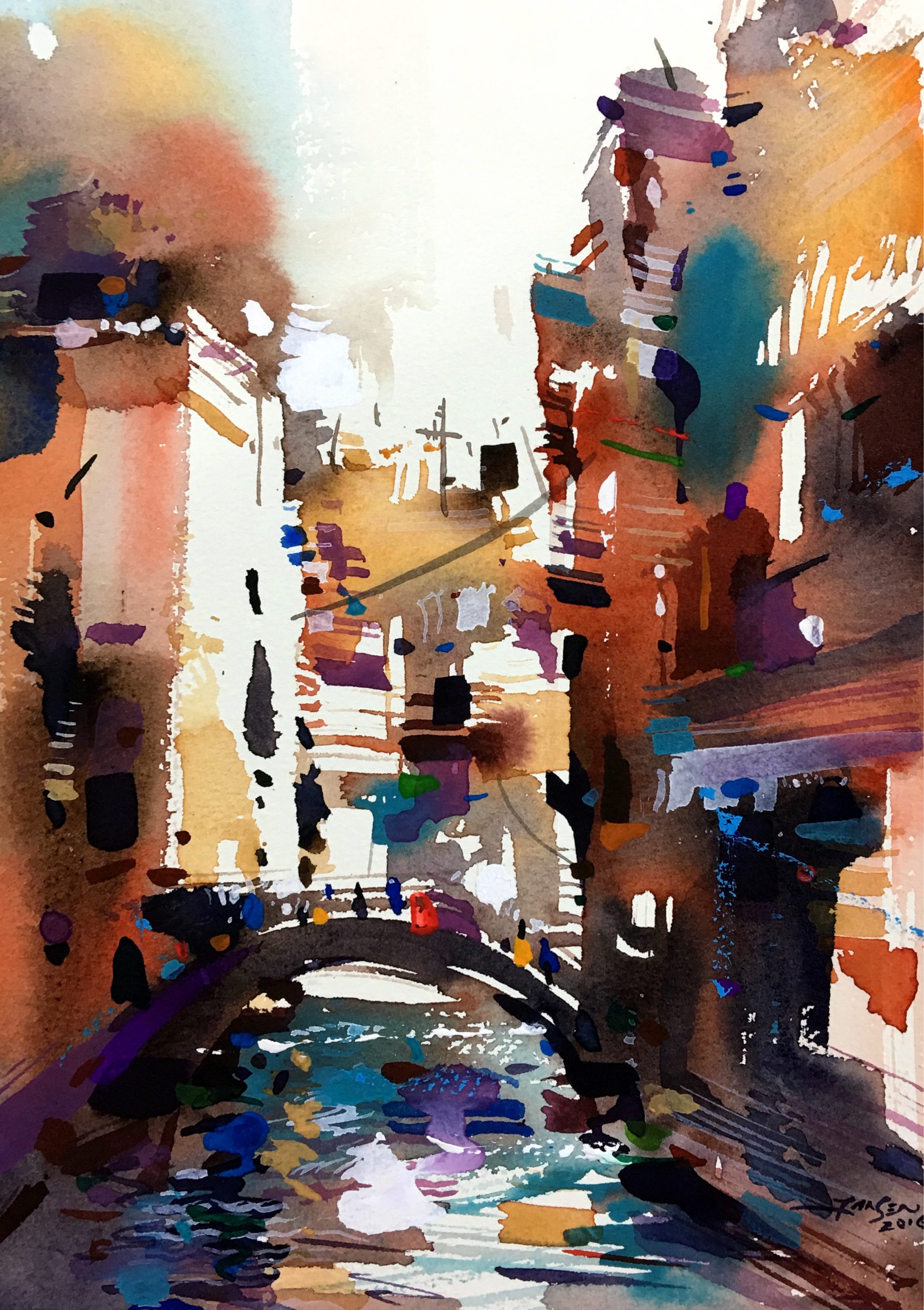 Watercolor Around The World American Watercolor