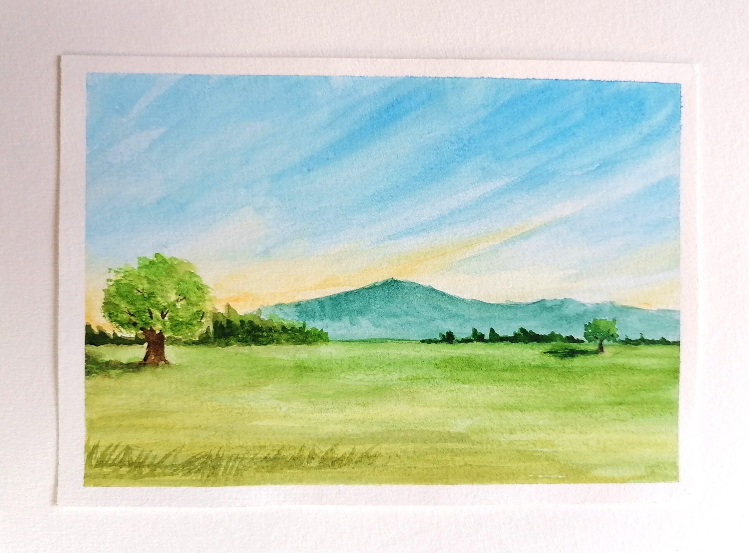 simple landscape painting