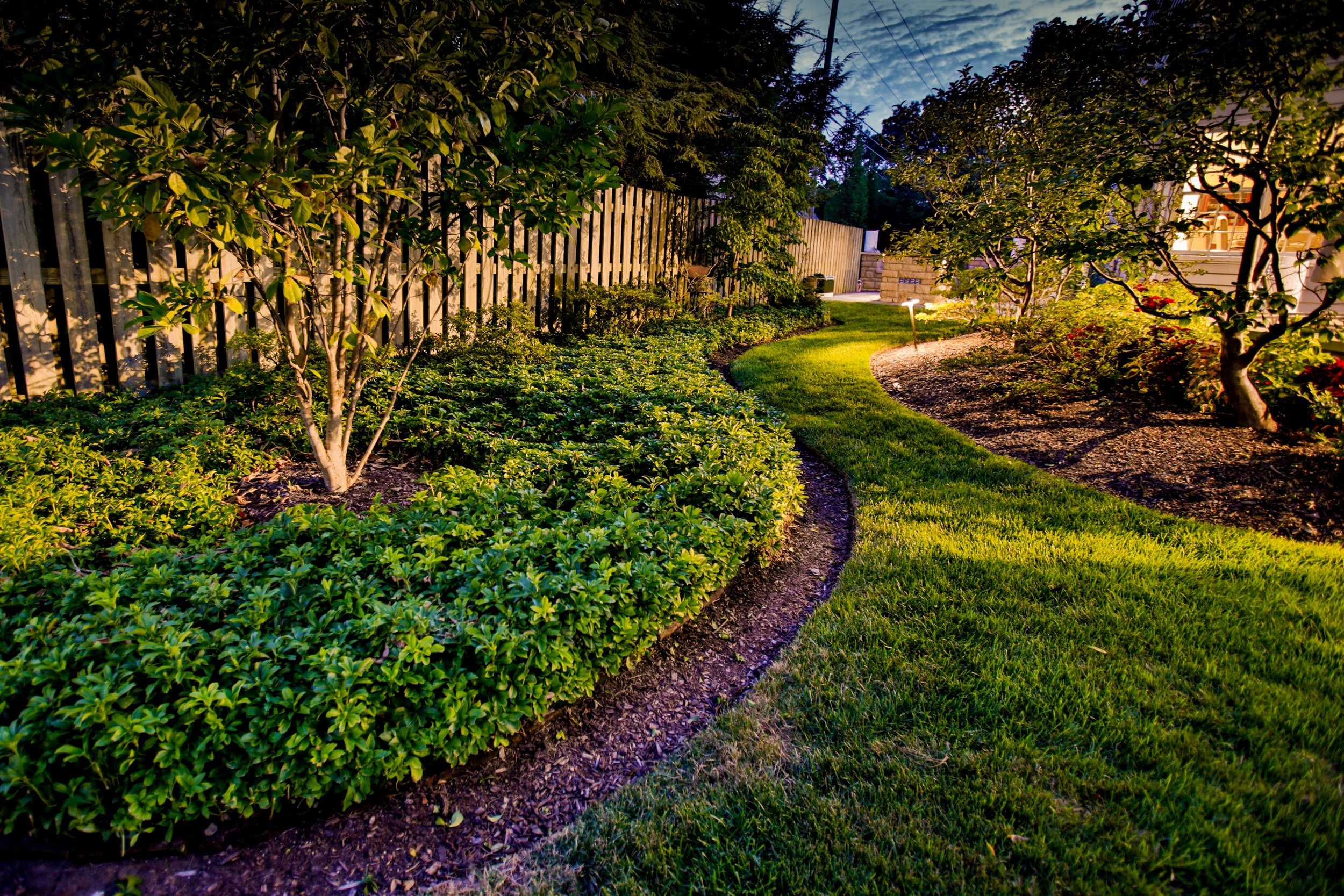 Ways To Highlight Your Backyard Design With Strategic Landscape Lighting Rine Landscape Group