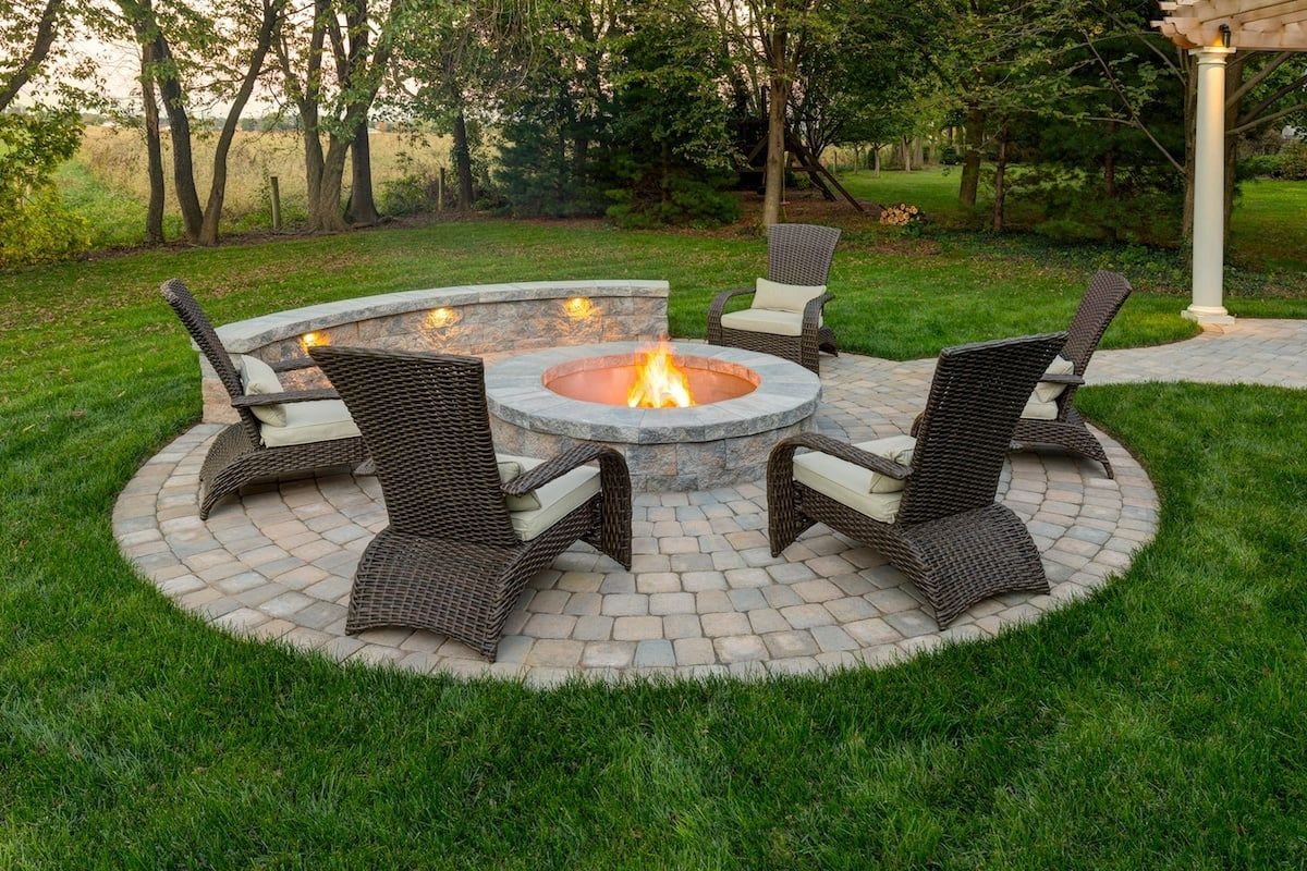 Where To Build A Fire Pit On The Patio Or A Separate Area Of Our Landscape Design 