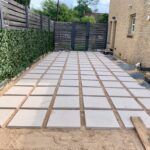 White Limestone Patio Concrete Pavers 24x24 Houston 77099