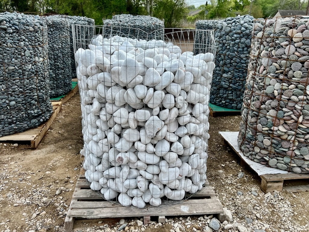 White Marble Rocks Landscaping Stones Houston TX 77005