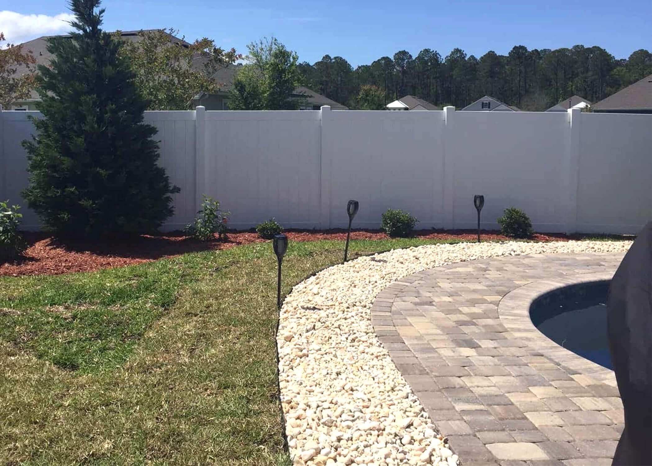 white rocks for landscape