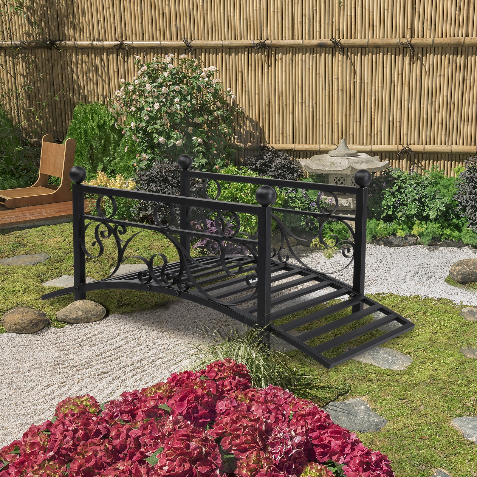 Winado Iron Garden Bridge Reviews Wayfair Winado Iron Garden Bridge Reviews Wayfair