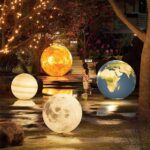 WLBHWL Solar Globe Light Outdoor Solar Glowing Ball Light W Remote IP65 Waterproof Solar Orb Light Landscape Lighting Moon Lamp For Garden Patio Yard Pathway Decor Amazon